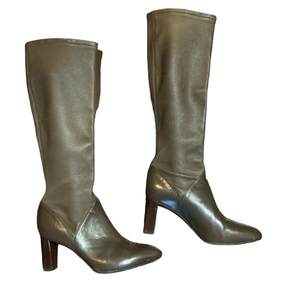 Cole Haan | Shoes | Cole Haan Nike Air Womens Brown Tall Knee High Heel ...